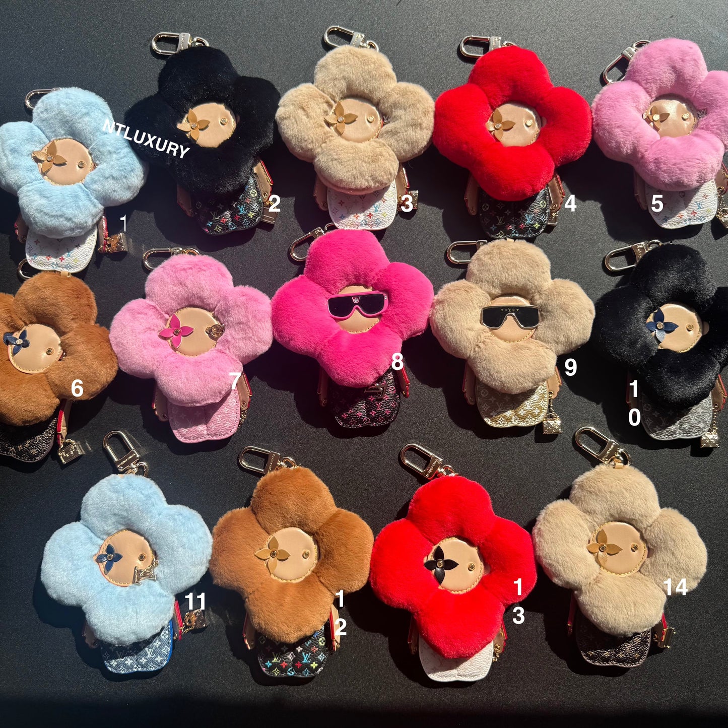 Vivian Love Doll Furry Pendant Key Chain