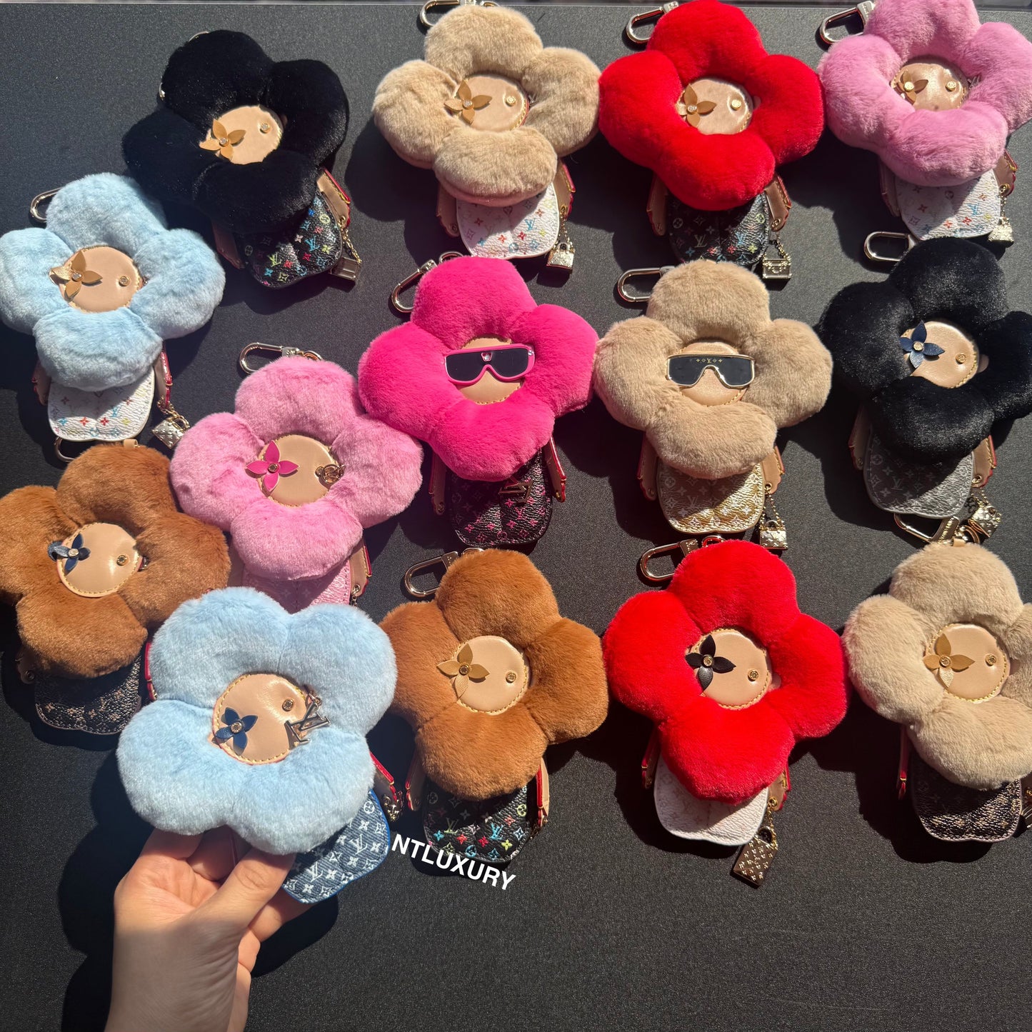 Vivian Love Doll Furry Pendant Key Chain