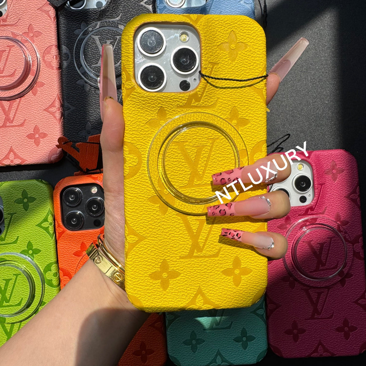 Rainbow Love iPhone Case with Magsafe Holder (Magsafe Case)