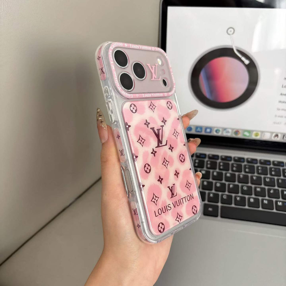 Pink Love Dots Design Fancy Phone Case