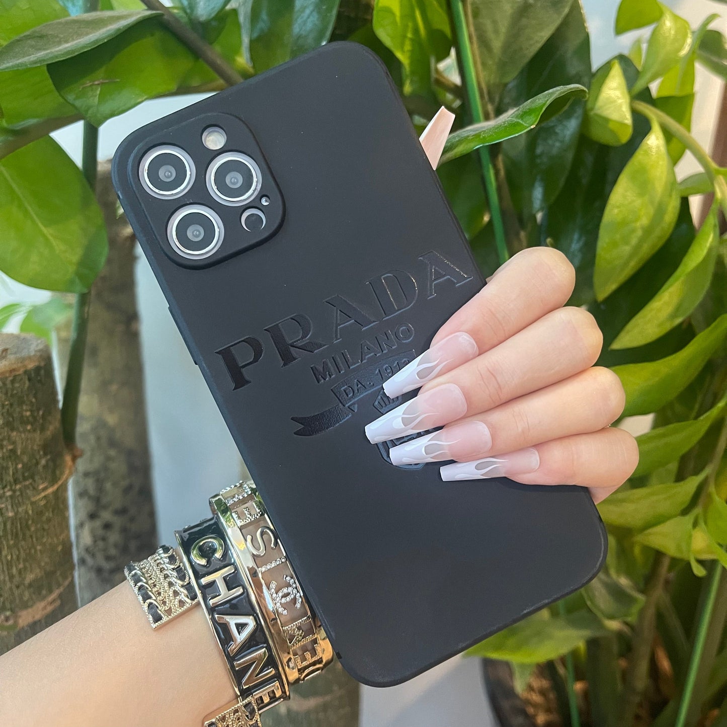 Black Trendy Phone Case ( P )