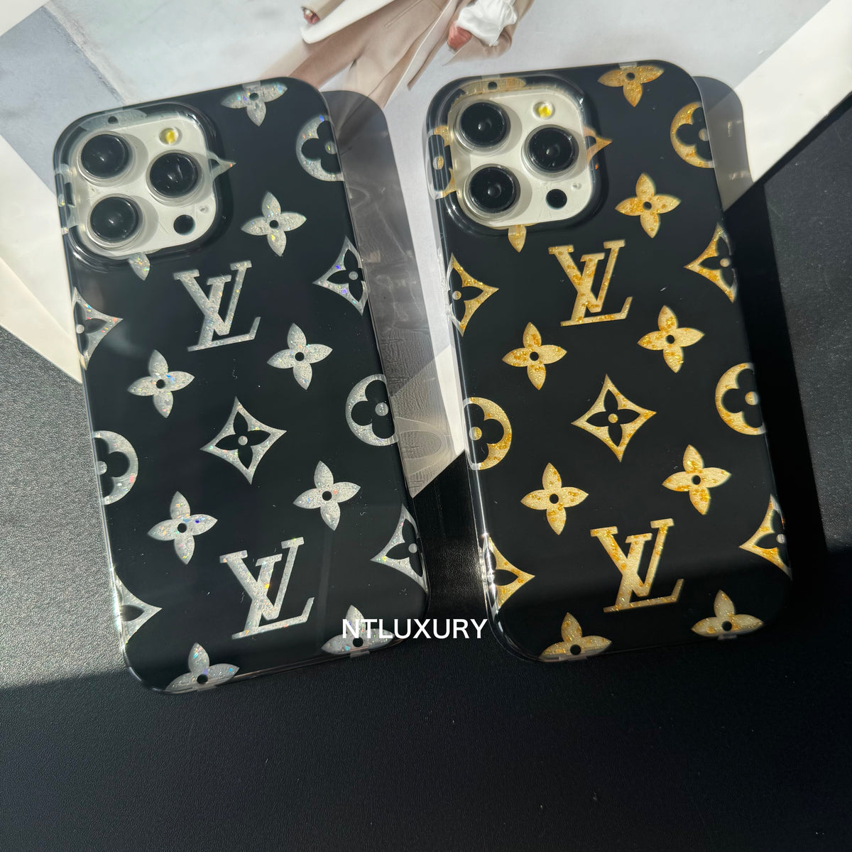 Cover per iPhone Amore Oro Argento