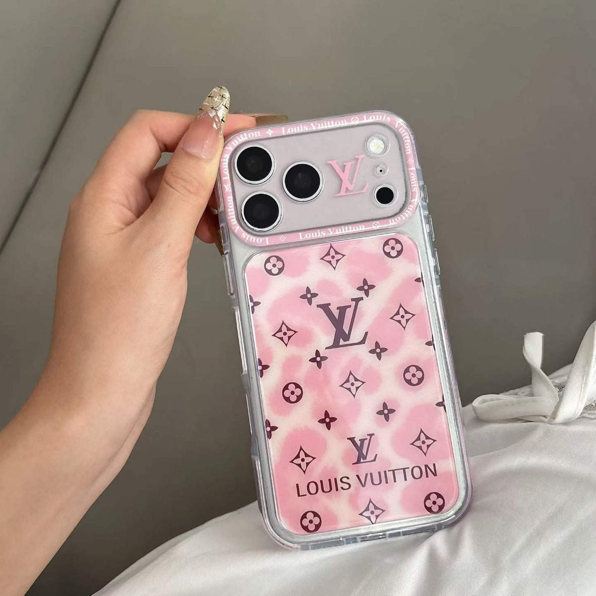 Pink Love Dots Design Fancy Phone Case