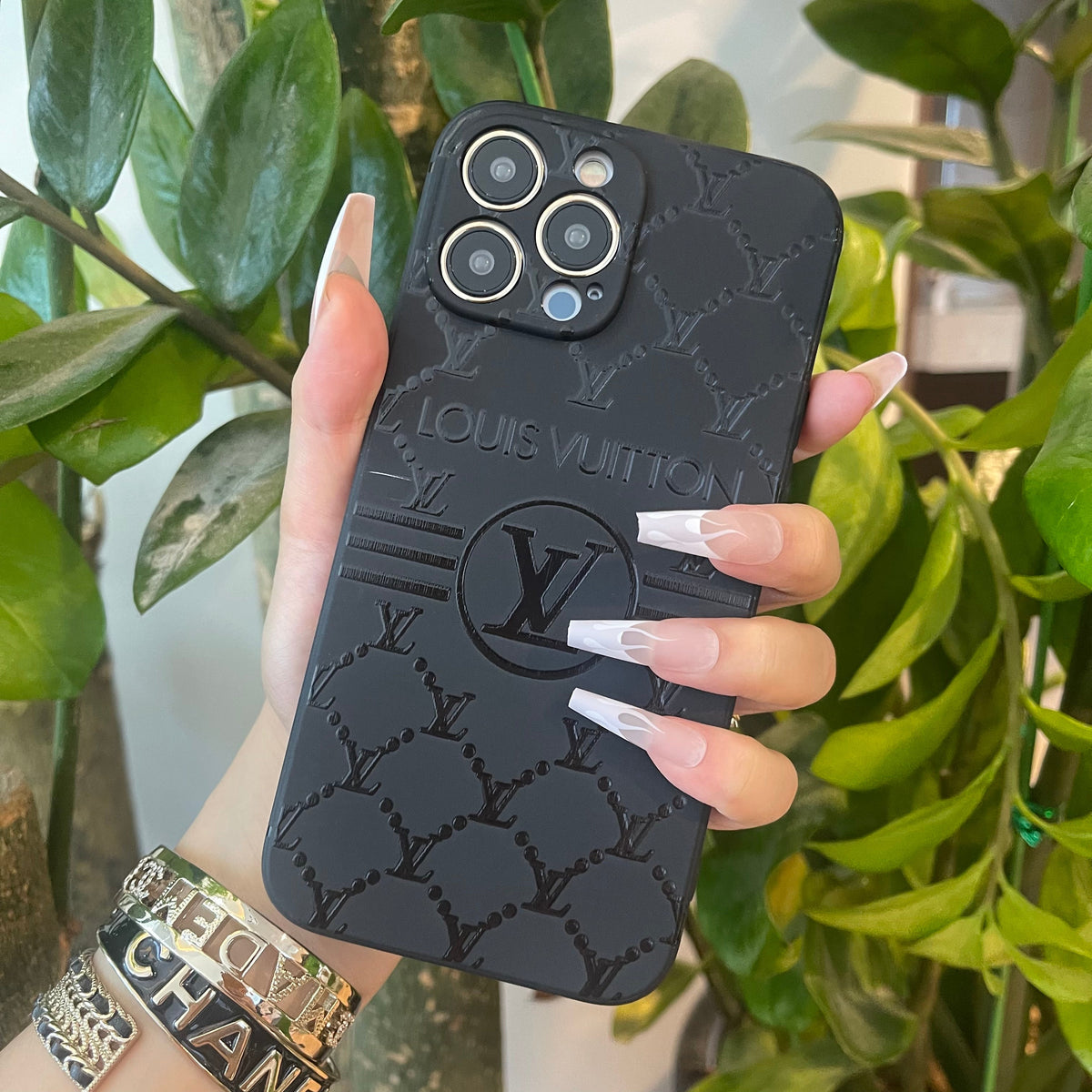 Schwarze Trendy Handyhülle ( Love Me )