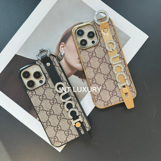 Glitter Design Waistband Phone Case