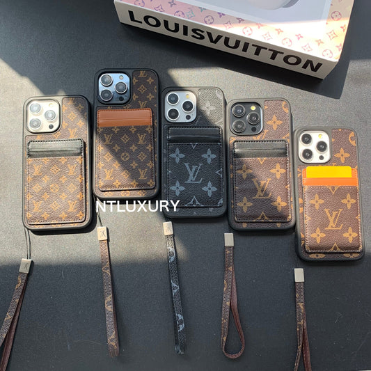 Traditional Card Pocket Samsung Case with Rope (3 Pieces)