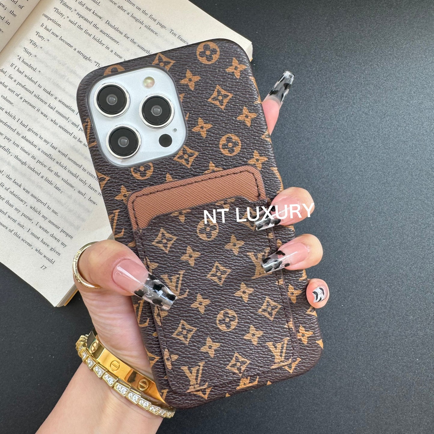 Vintage Floral Design with Purse Phone Case