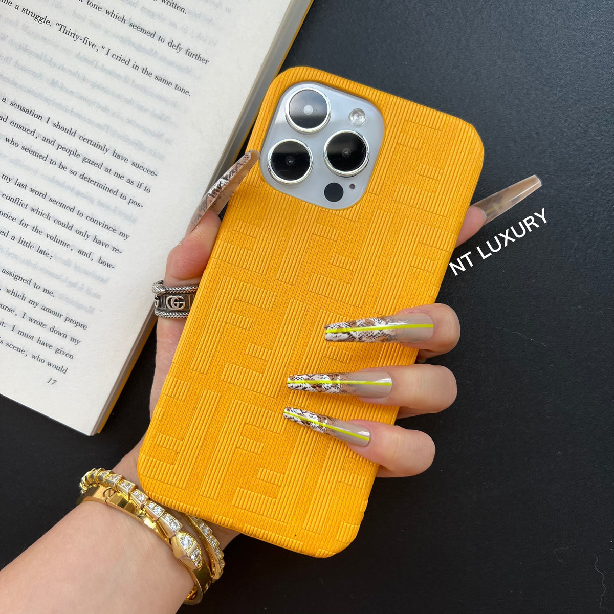 Coque de téléphone amusante et colorée (jaune)