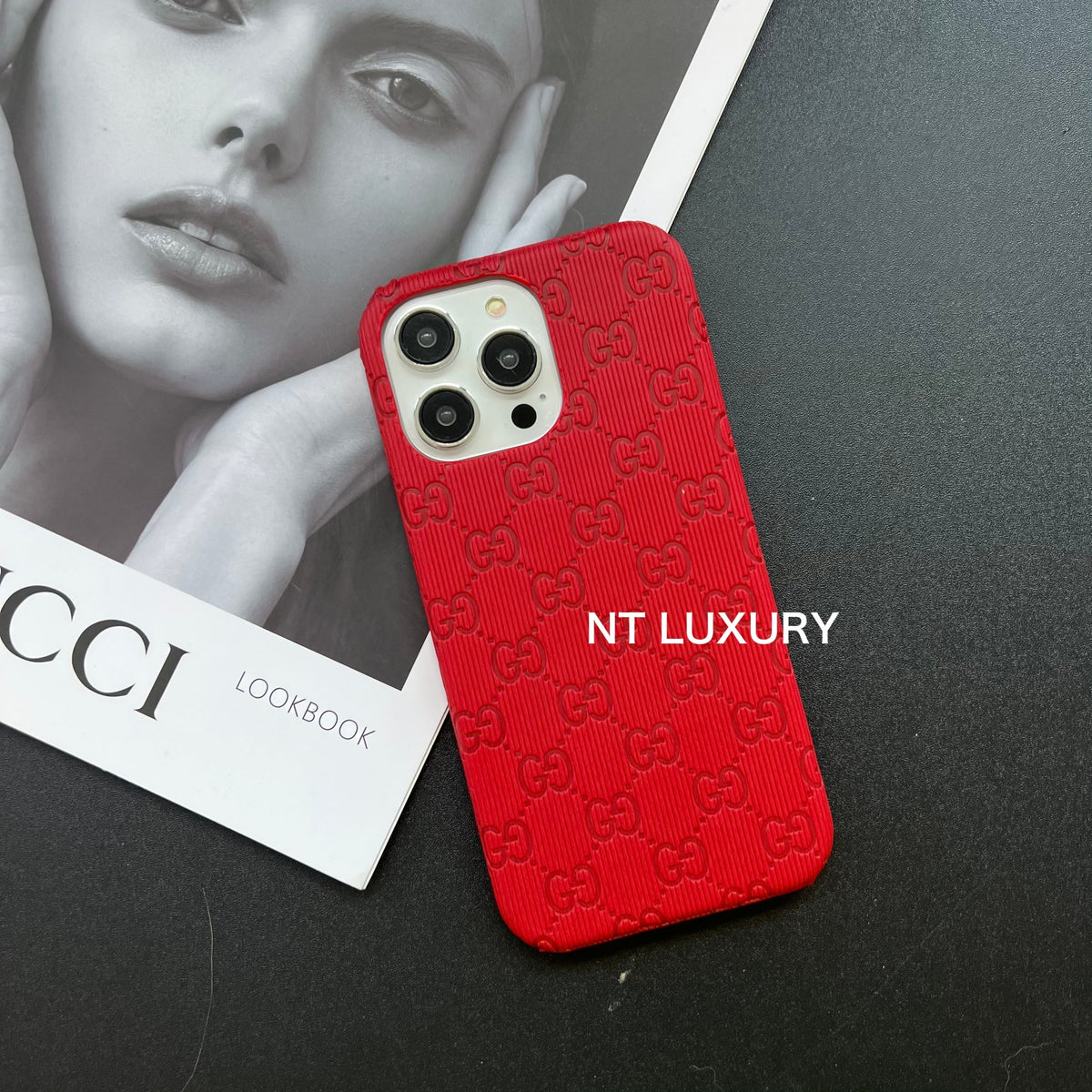 Coque de téléphone colorée au design élégant (Rouge)