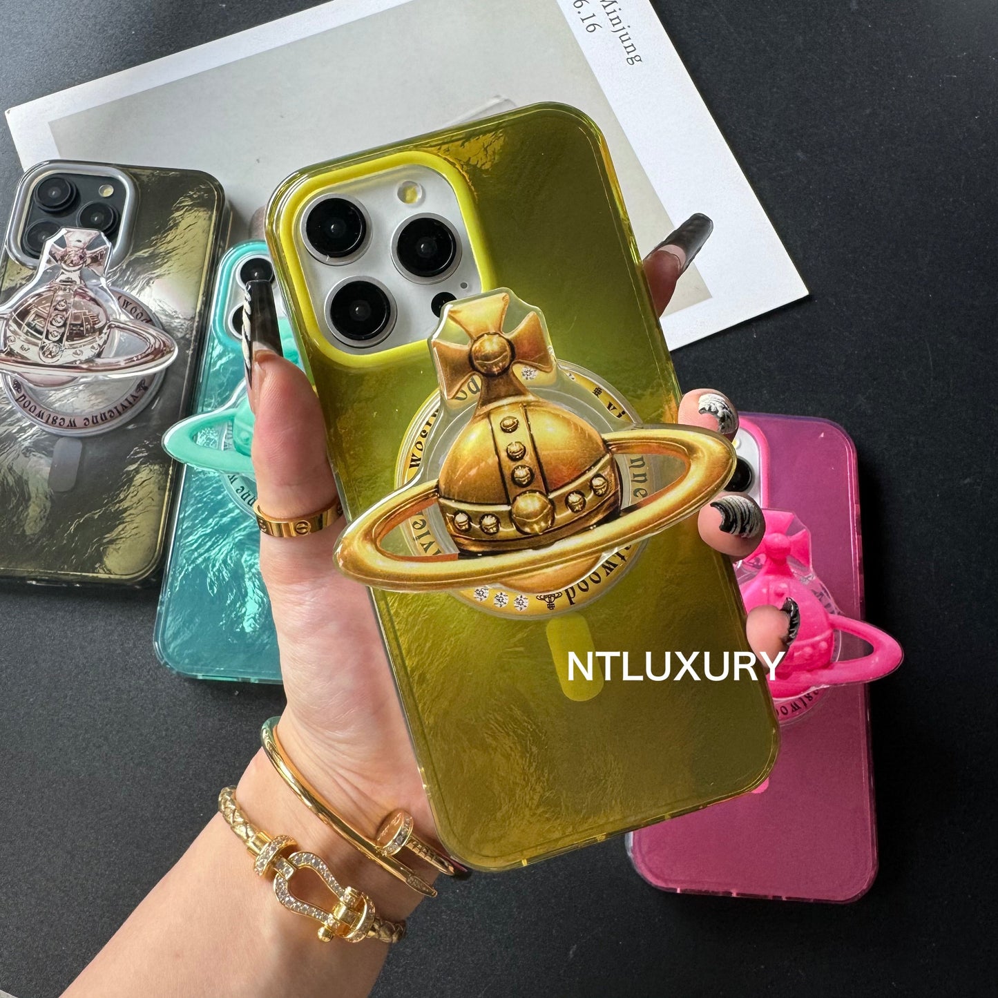 Fancy West Woo iPhone Case with MagSafe Holder