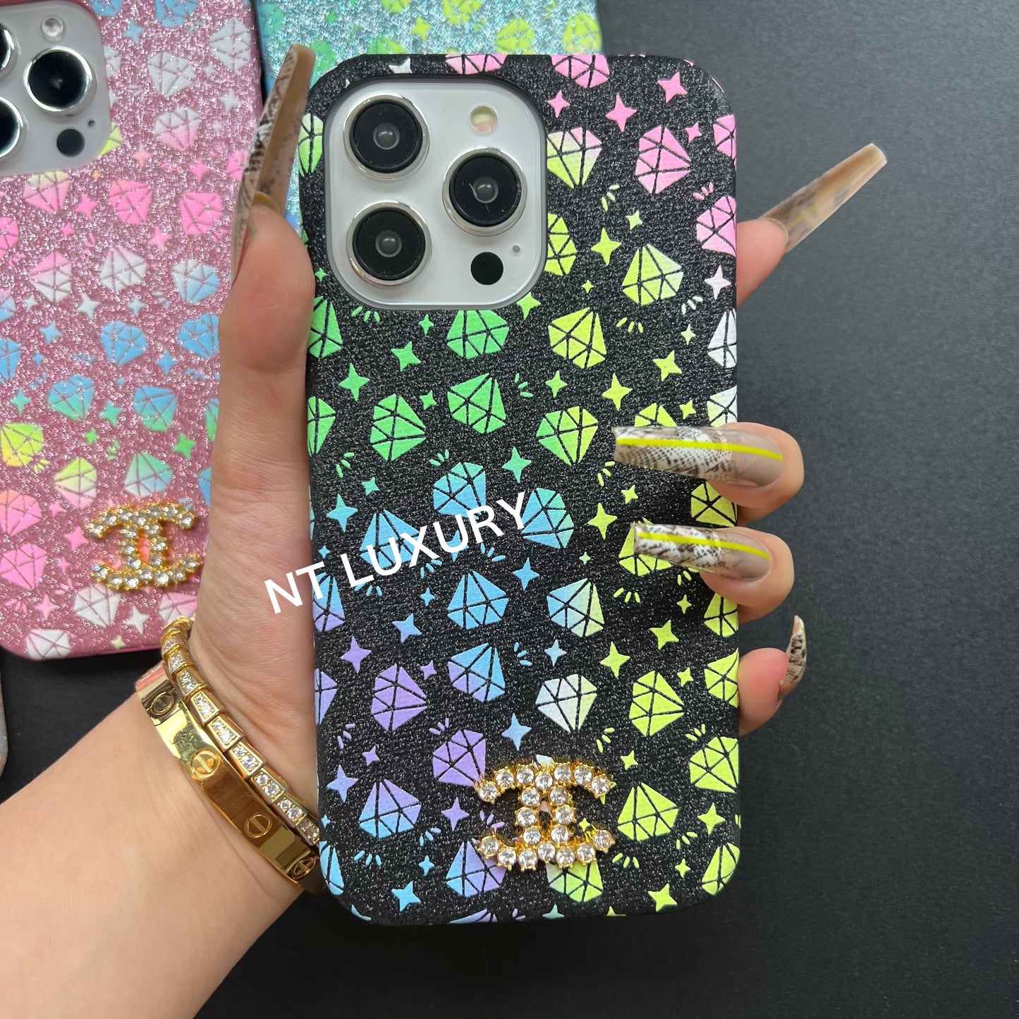 Diamond Design CC iPhone Case