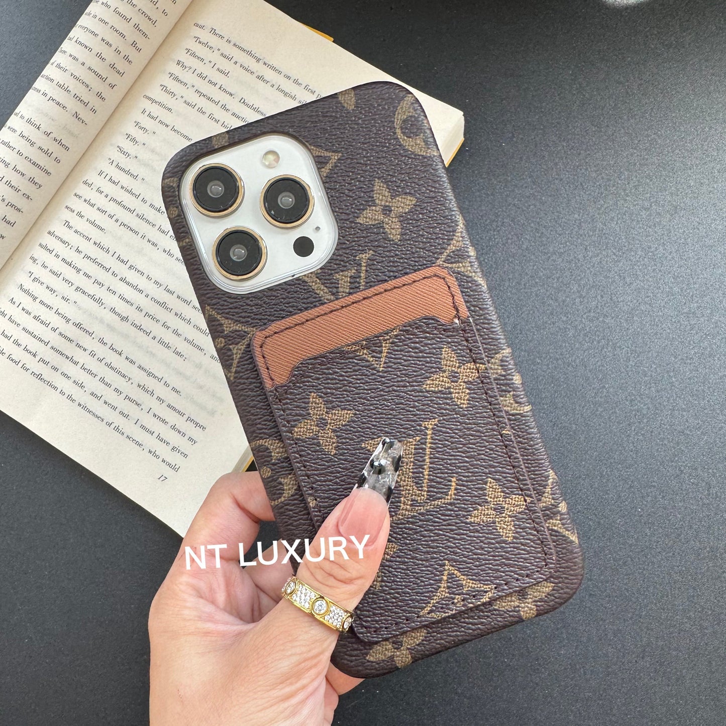 Vintage Floral Design with Purse Phone Case