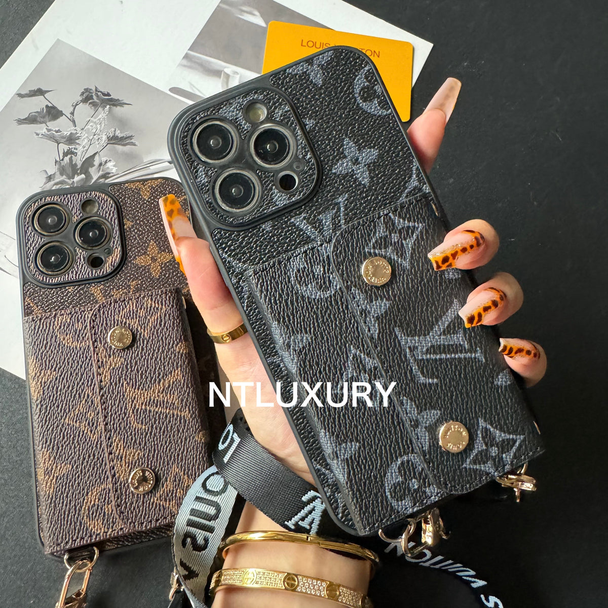 Found Love iPhone Case with Purse & Stripe (3 Set)