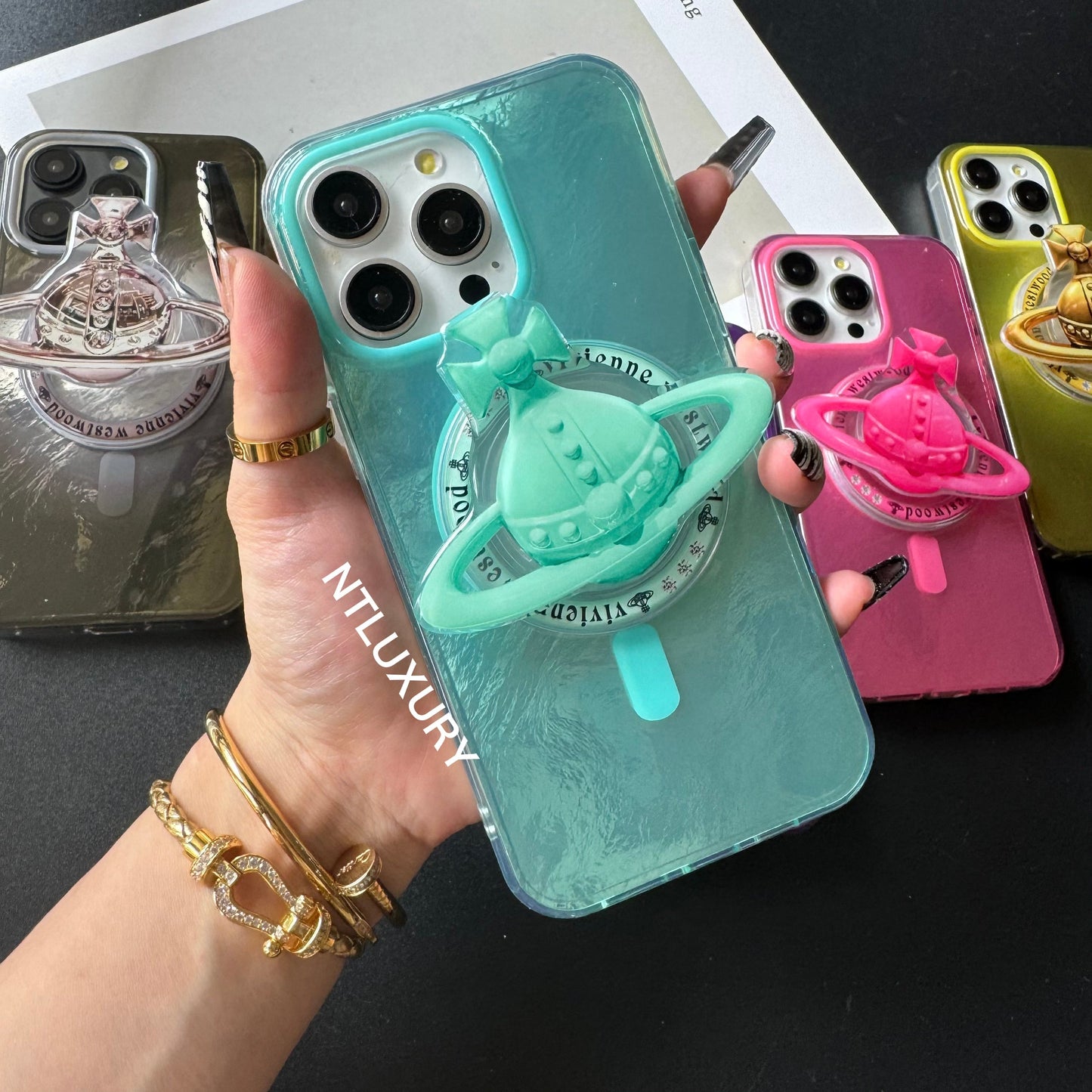 Fancy West Woo iPhone Case with MagSafe Holder