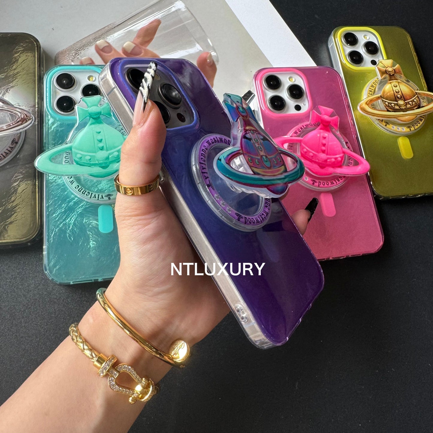 Fancy West Woo iPhone Case with MagSafe Holder