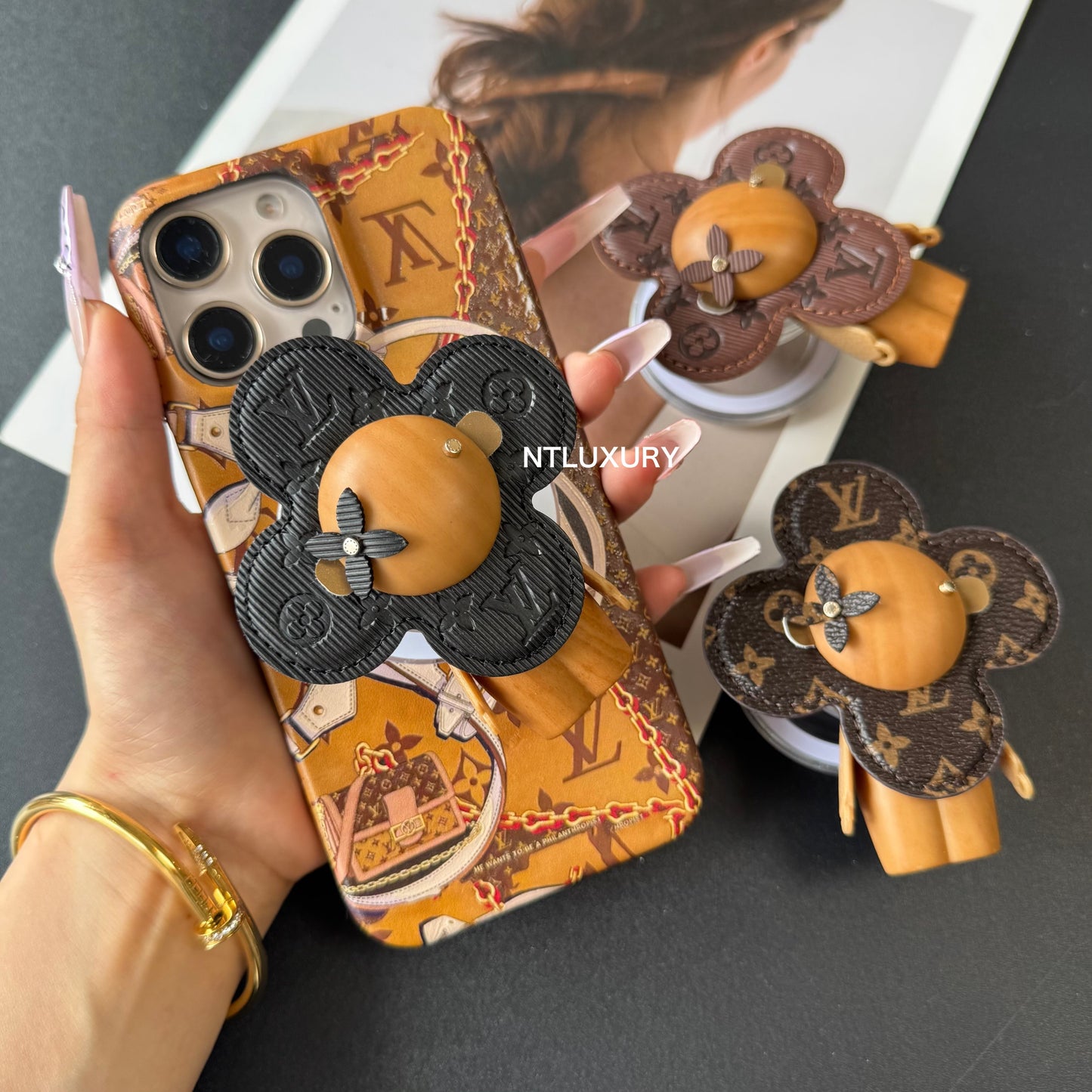 Vivian Floral Love iPhone Case with Magsafe Holder