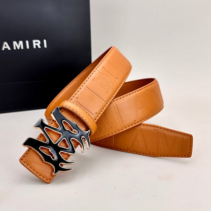 Classic AM Belt (Black & Gold Buckle)