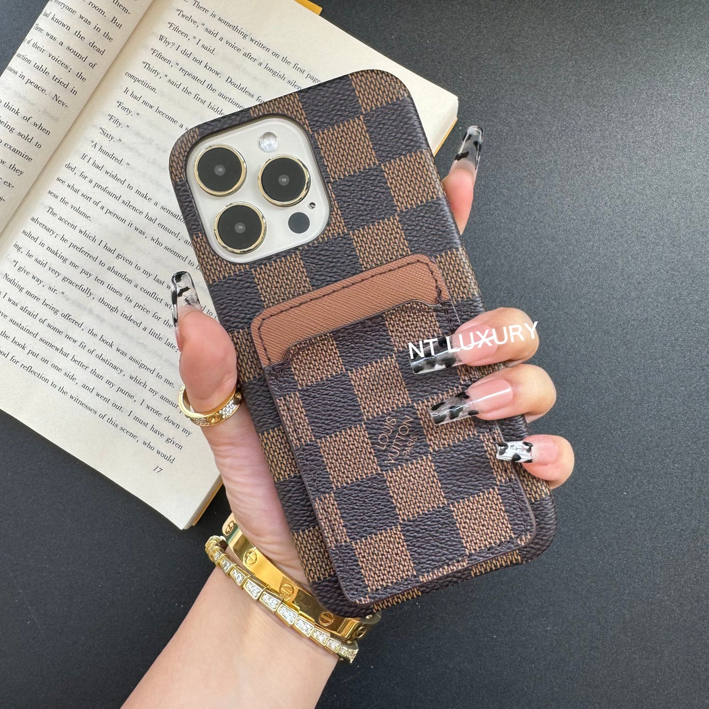 Vintage Floral Design with Purse Phone Case