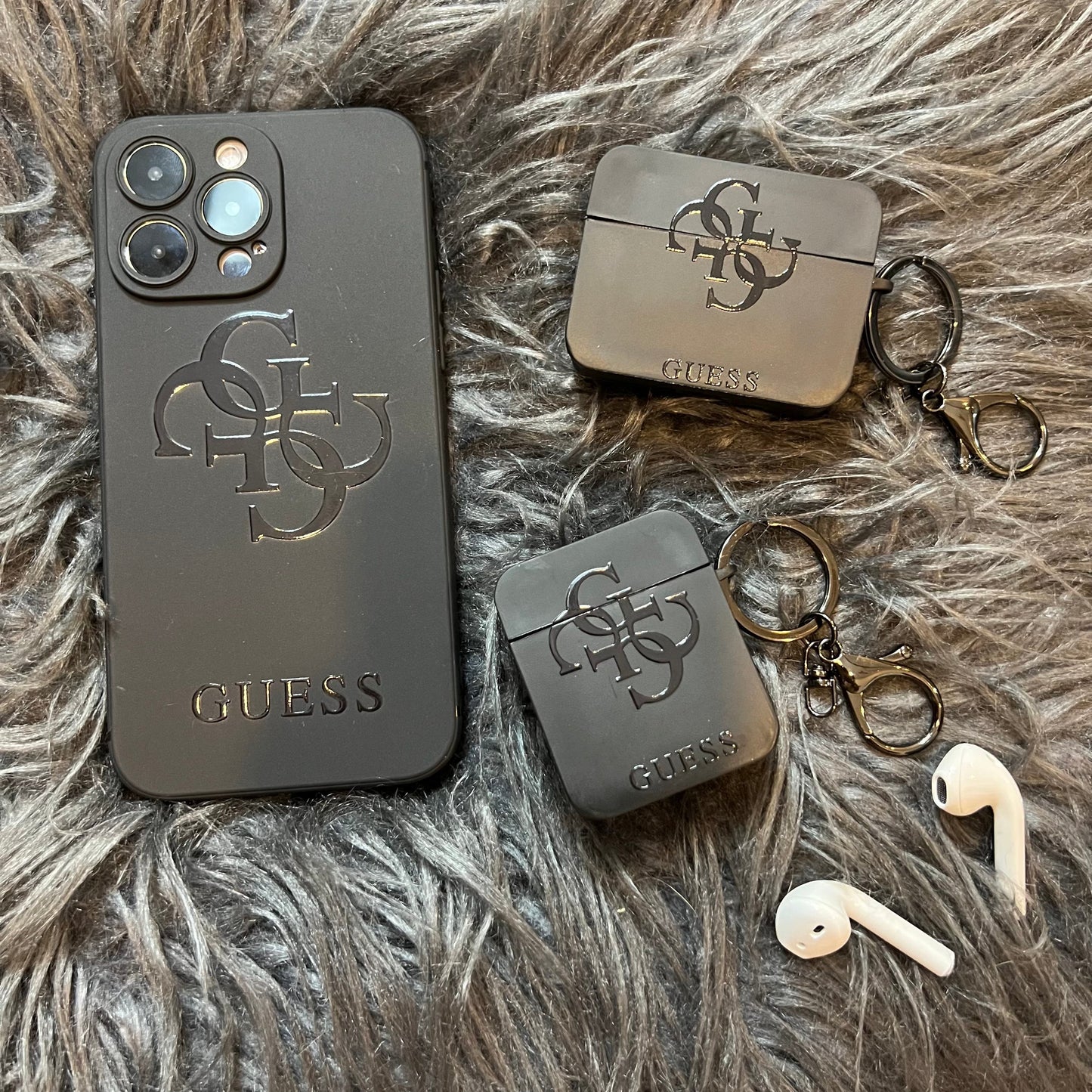 Black Trendy Phone Case (L GU)