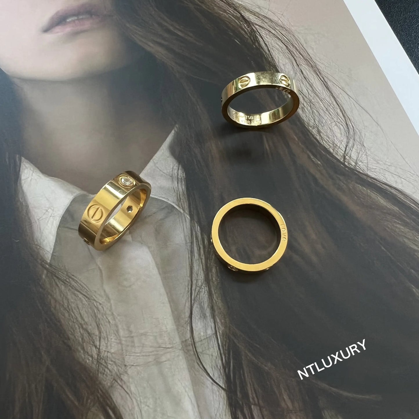 Gold Love Ring