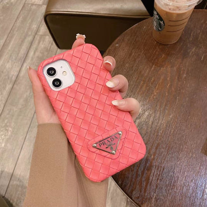 Funda de punto estampada para iPhone