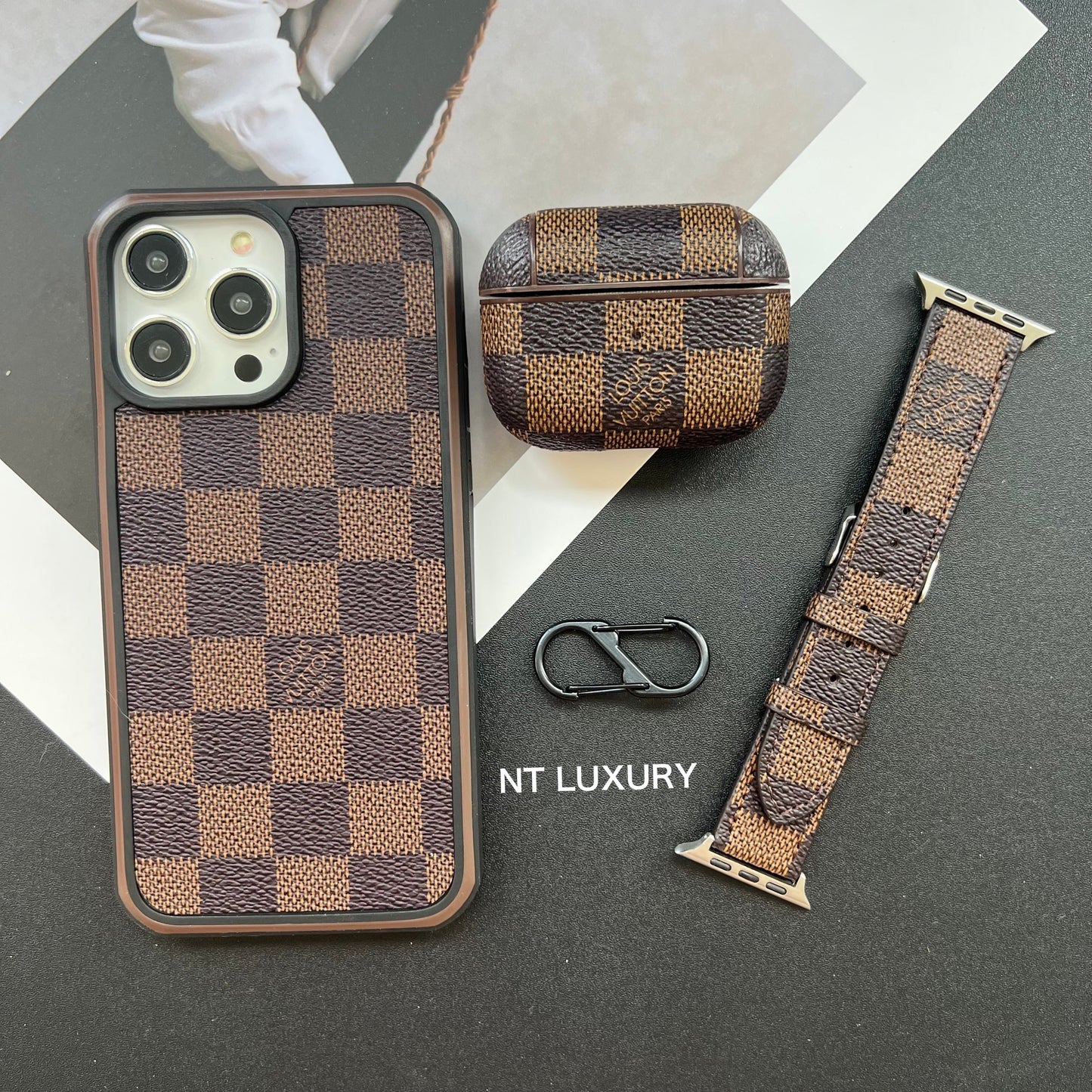 Traditional Touch Waistband For iWatch (Brown)