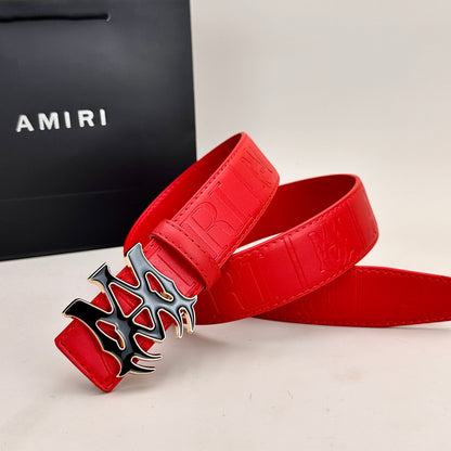 Classic AM Belt (Black & Gold Buckle)
