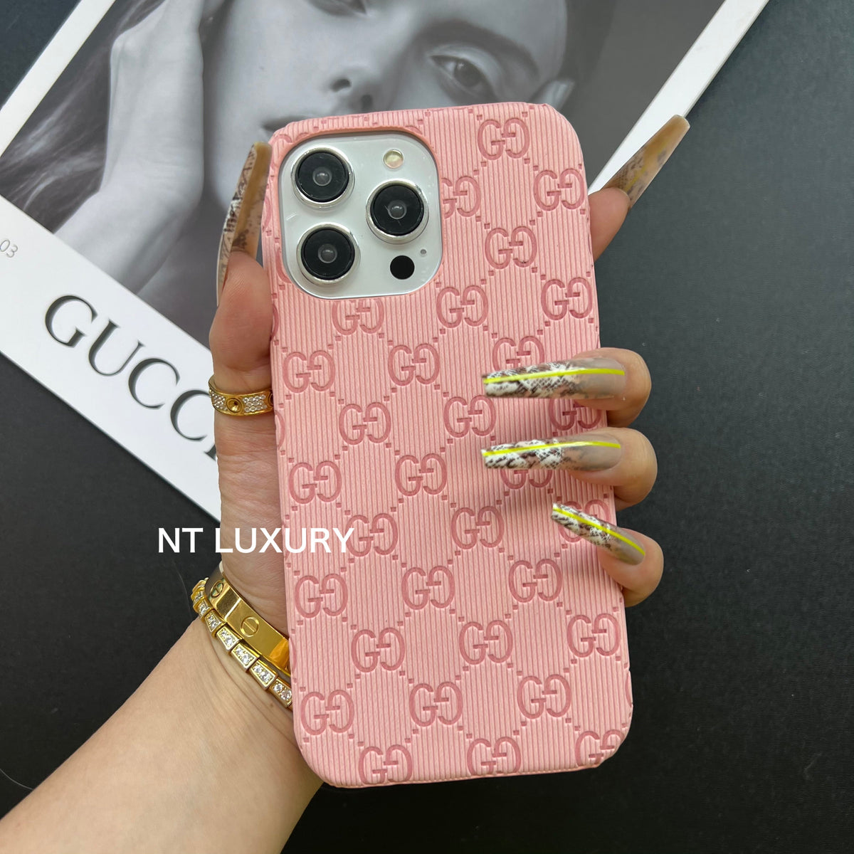 Farbenfrohe Handyhülle mit gutem Design (Pink)