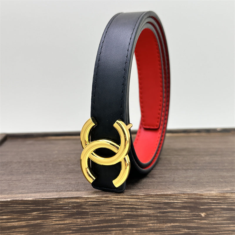 CC Women's Leather Belt (Black)