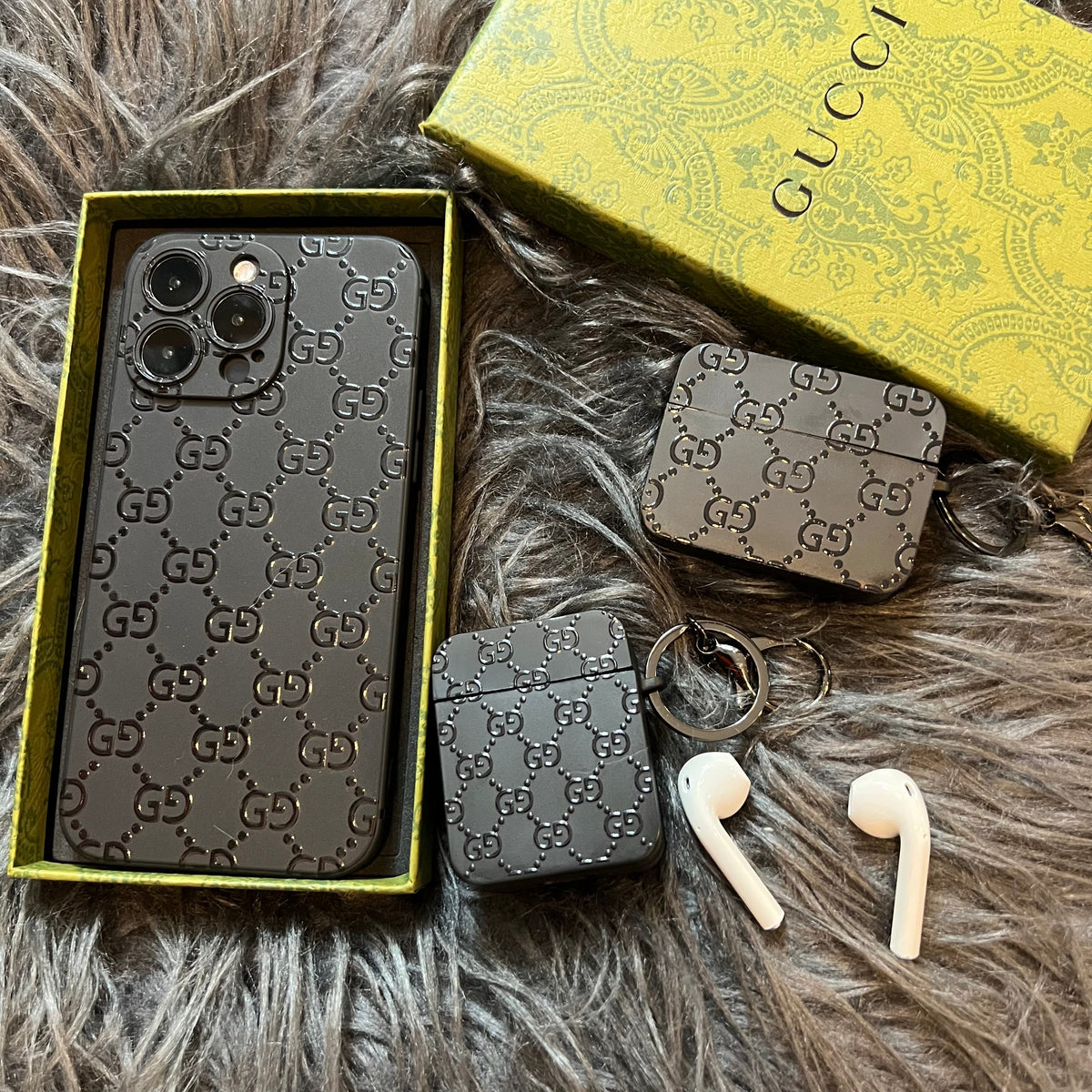 Coque de téléphone noire tendance (Full G)