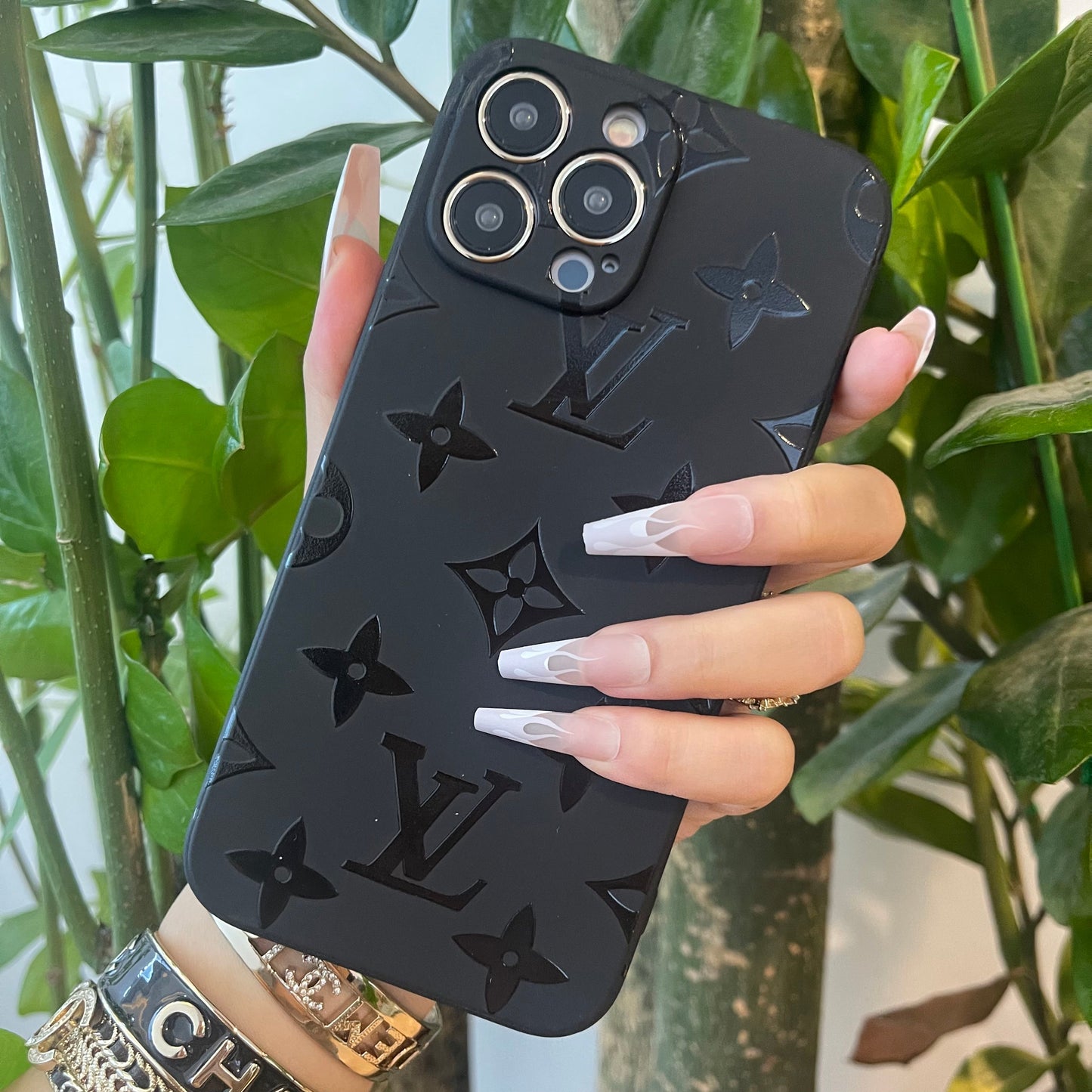 Black Trendy Phone Case (M Love)