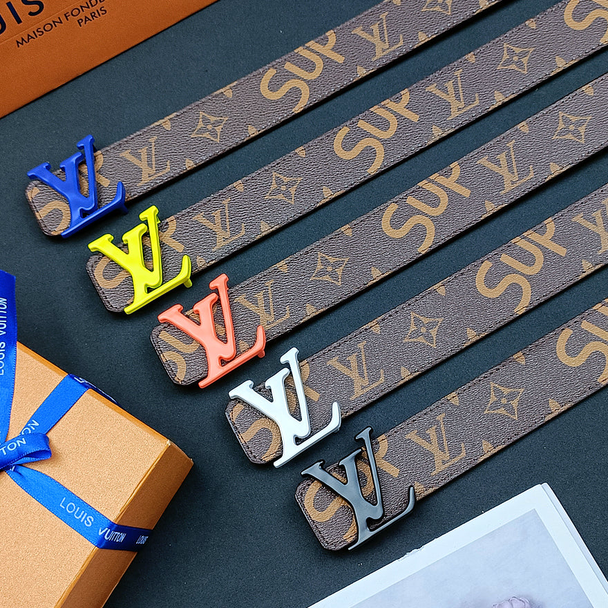 Fashion Colorful Brown Love Belt