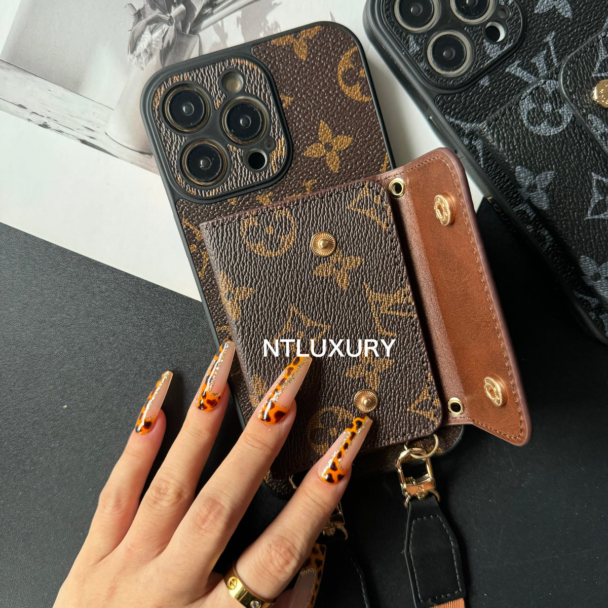 Found Love iPhone Case with Purse & Stripe (3 Set)