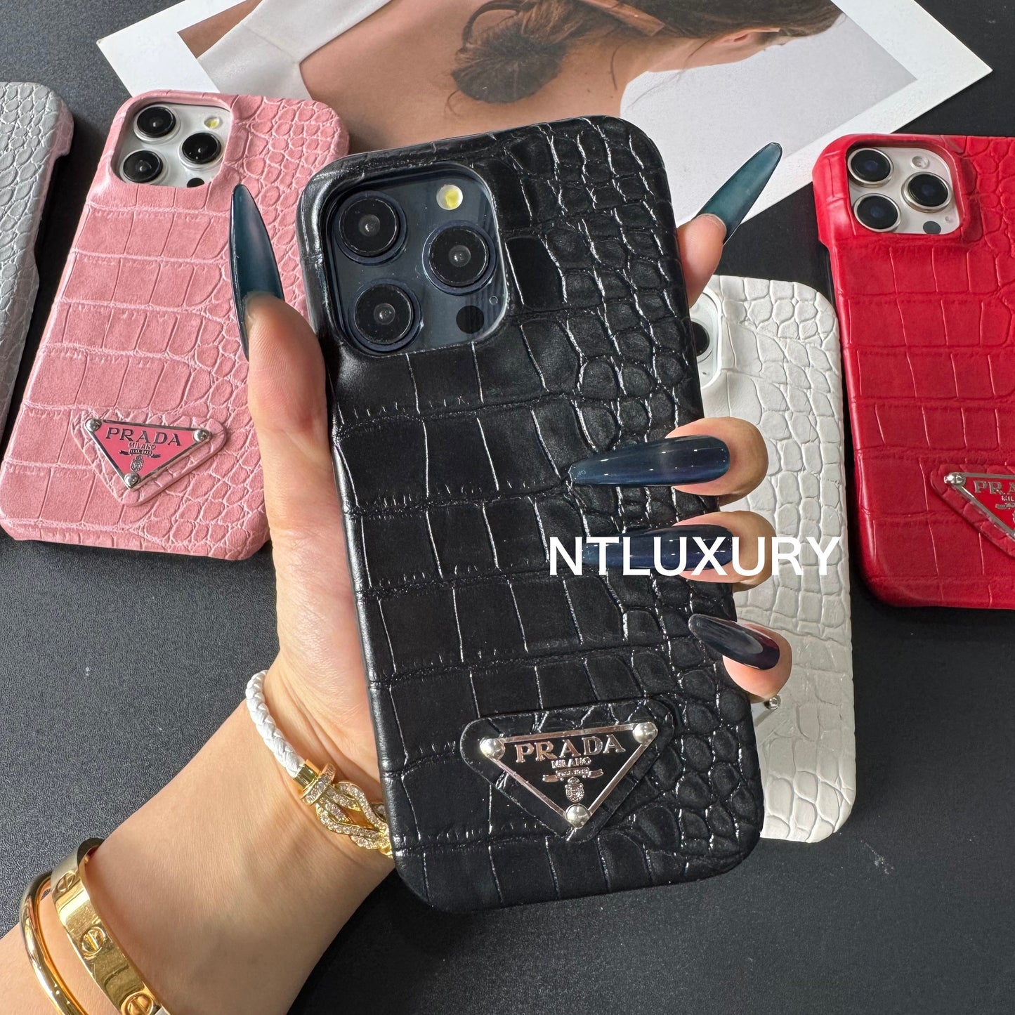 Pure Crocodile Pattern Phone Case