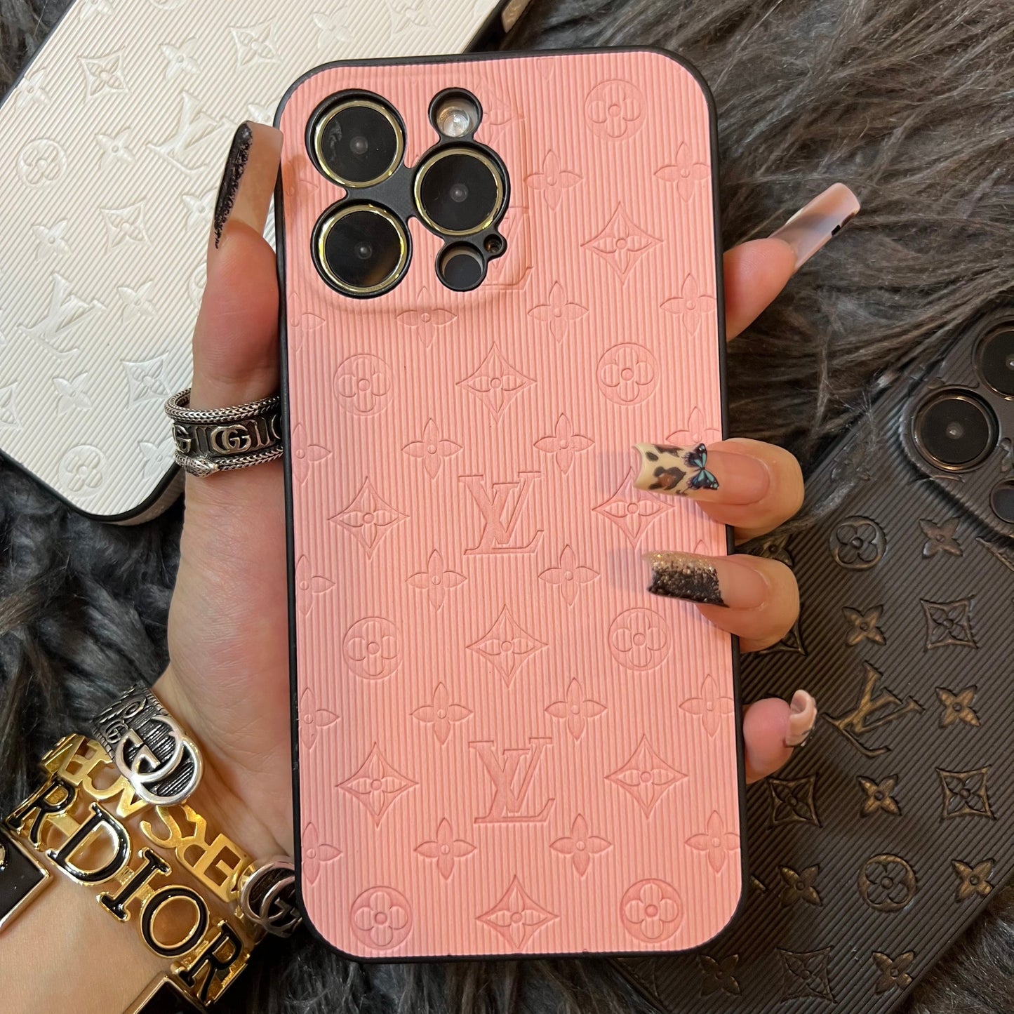 Colorful Love Phone Case With Camera Protection