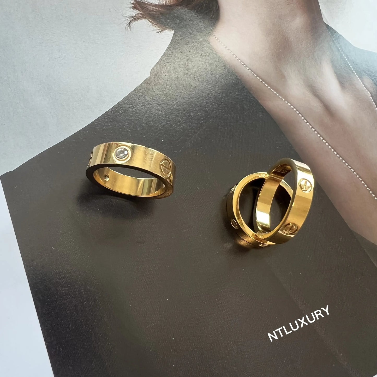 Gold Love Ring