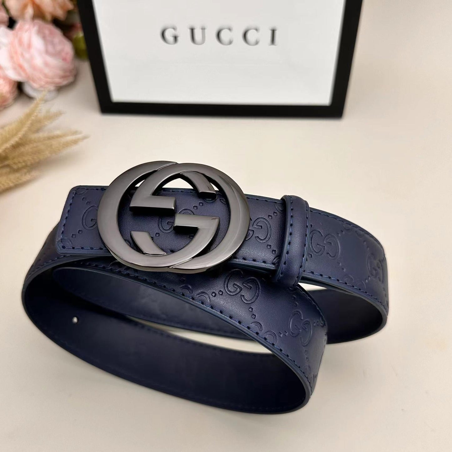 Classic Colored Good Belt (Metal gray Buckle)