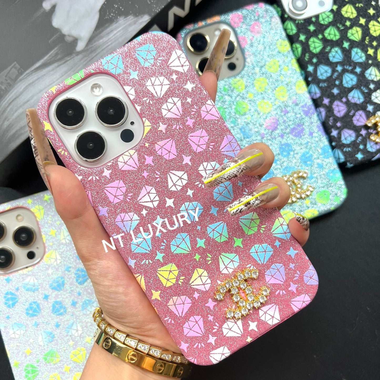 Diamond Design CC iPhone Case