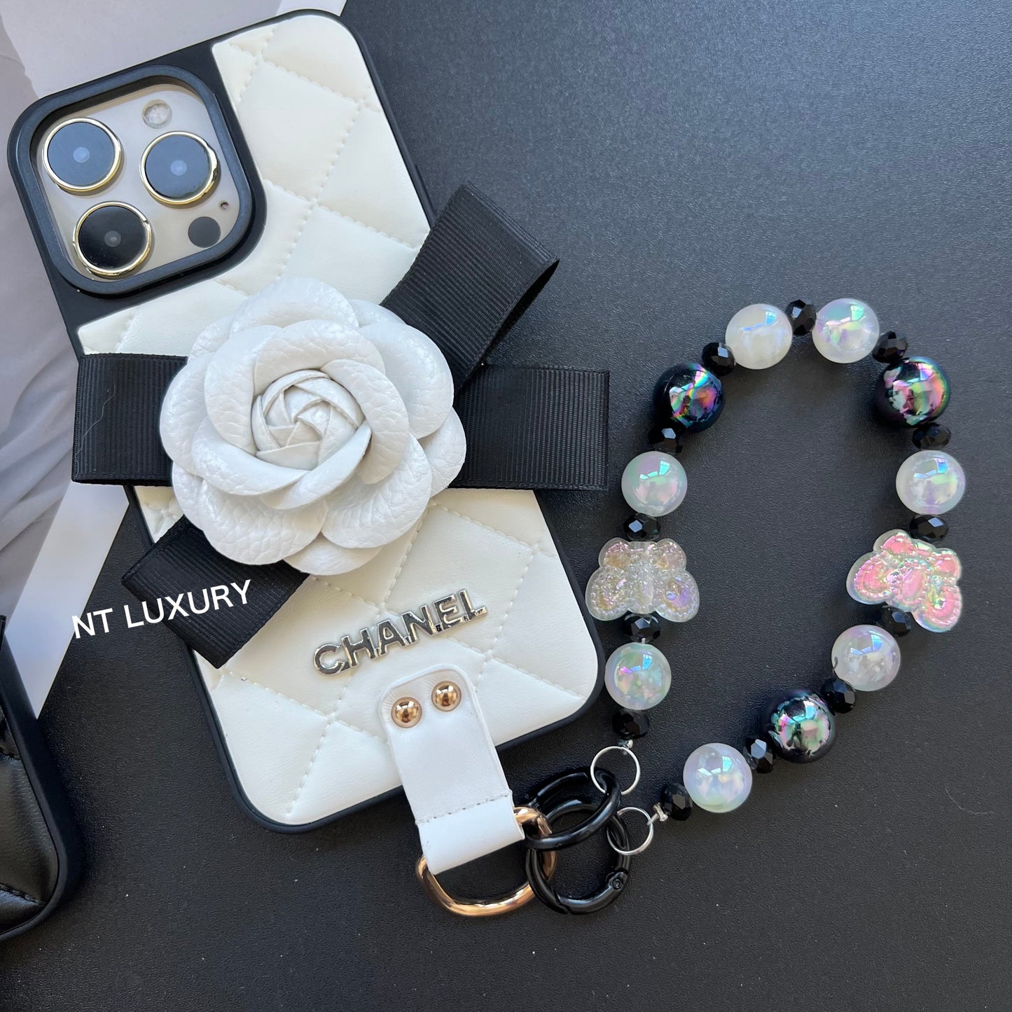 Flower Deco Girl Samsung Case With Chain