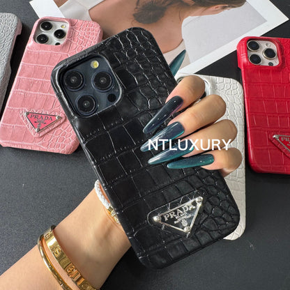 Pure Crocodile Pattern Phone Case