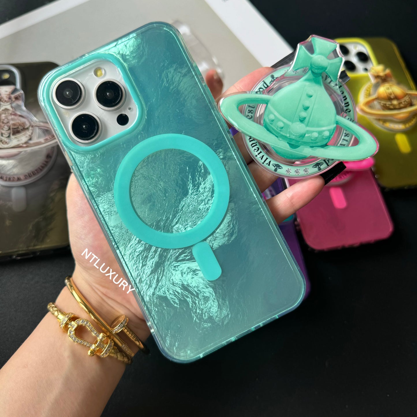 Fancy West Woo iPhone Case with MagSafe Holder