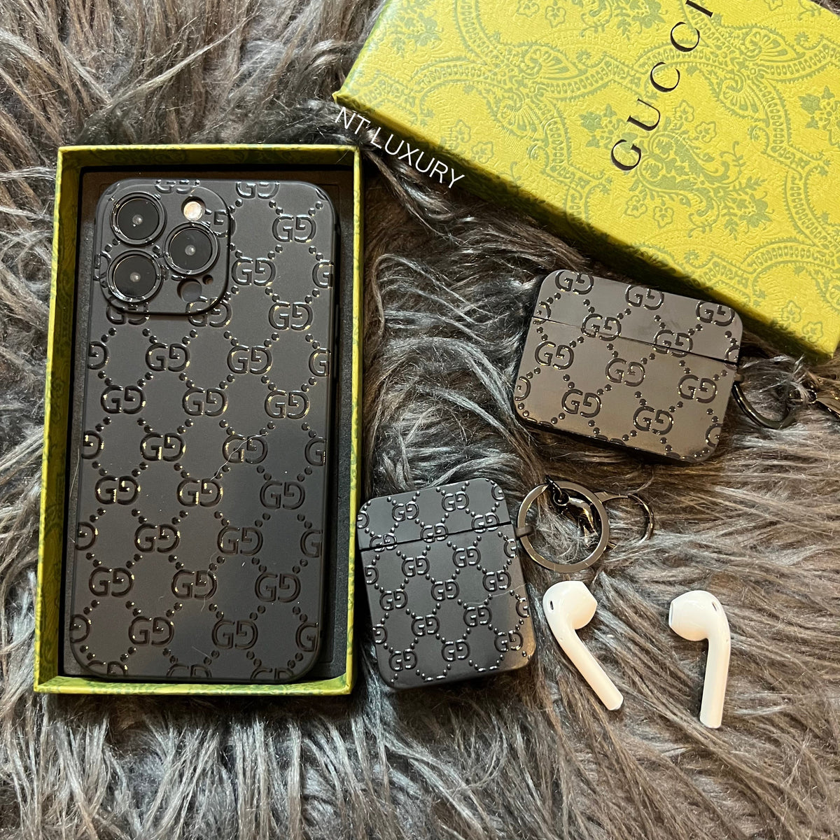 Coque de téléphone noire tendance (Full G)
