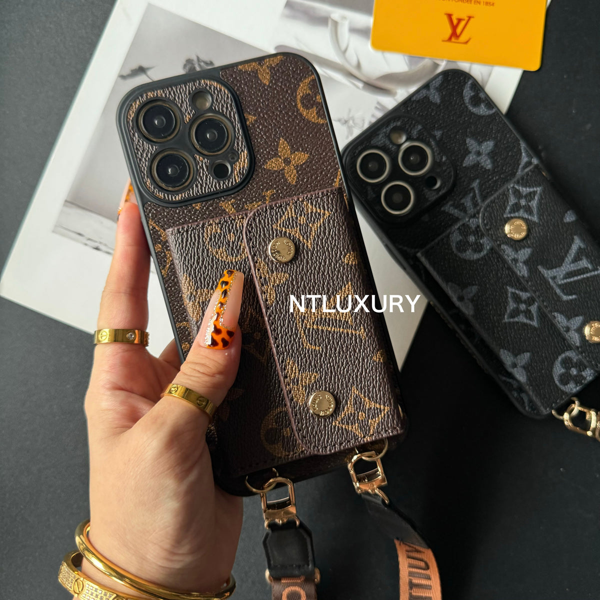 Found Love iPhone Case with Purse & Stripe (3 Set)