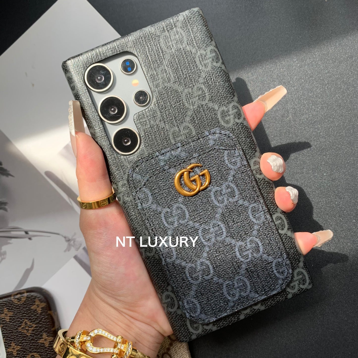 Simple Love Design Phone Case with Purse