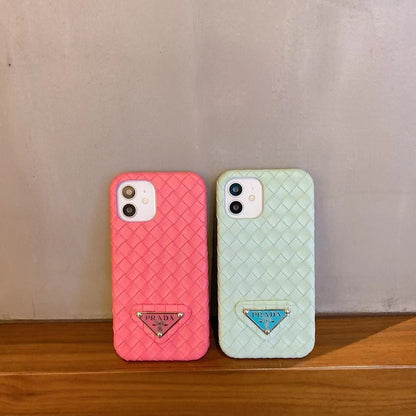 Funda de punto estampada para iPhone