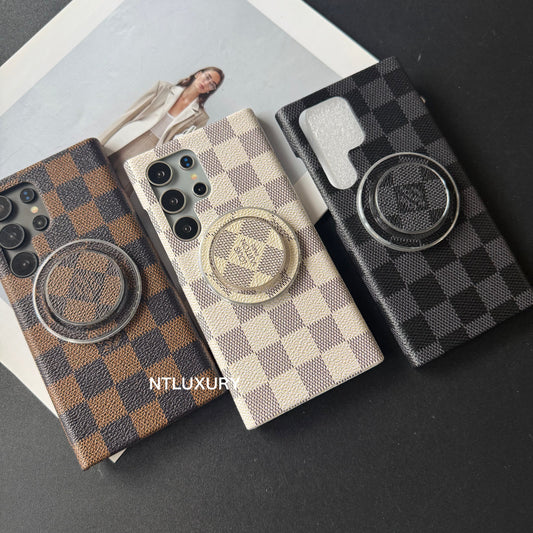 Traditional Love Samsung Case with MagSafe Holder (Latticed Love )