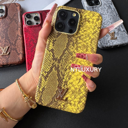 Snakeskin Pattern Love Phone Case For iPhone