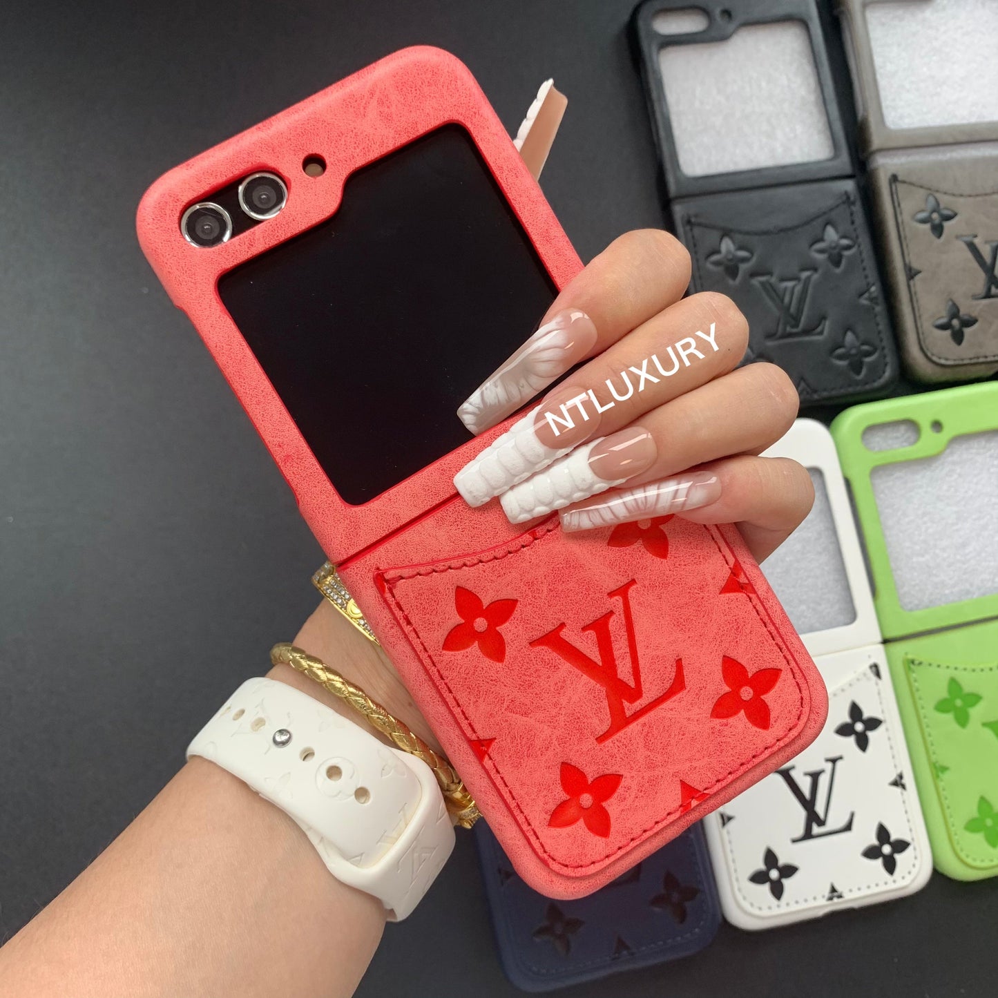 Press Love Samsung Case For Z-Flip Series with Pocket