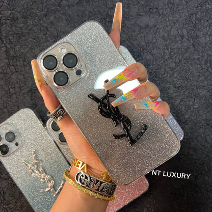 Glitter Shiny Yes Girl Phone Case For iPhone
