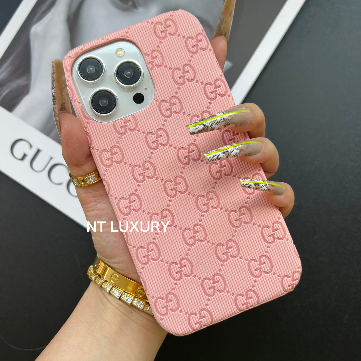 Farbenfrohe Handyhülle mit gutem Design (Pink)
